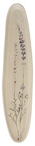 Bloomingville Bea Servierplatte aus Steingut in der Farbe Natur, Maße: 35,5cm x 2cm x 8cm, 82047395, Cremeweiß