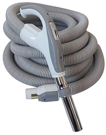 Tuyau d'aspiration pour aspiration centralisée on/off, raccord pour accessoires 32 mm, raccord pour prise murale 37 mm, longueur 8m