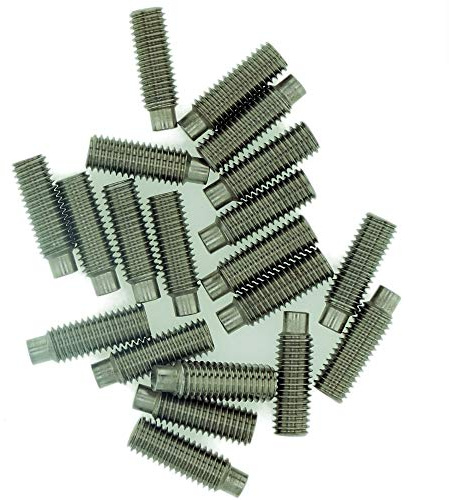 Lot de 20 vis sans tête à six pans creux M3 (3 mm x 25 mm) en acier inoxydable (A2)