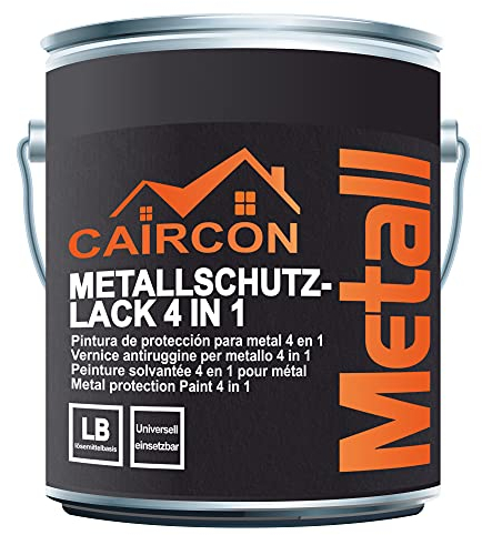 CAIRCON Metallschutzlack 3in1 Rostschutzfarbe für Metall – Grundierung, Rostschutz & Lack – Grün 5L