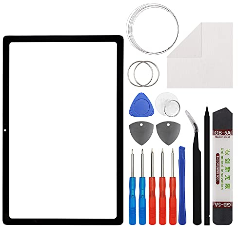 Duotipa Ersatz-Frontglas für Samsung Galaxy Tab A7 10,4 Zoll (2020), Front-Außenlinse, Glas für SM-T500, SM-T505, 10,4 Zoll (26,4 cm), mit Werkzeug, kein LCD-Bildschirm und Touch-Digitizer