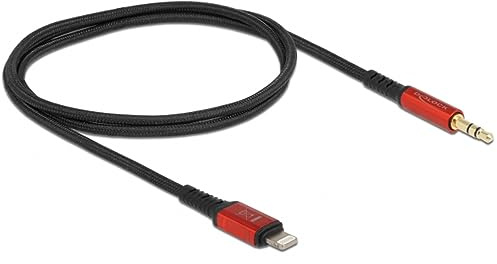 Delock Audiokabel 8 Pin Lightning™ Stecker zu Klinkenstecker 3,5 mm 3 Pin 0,5 m