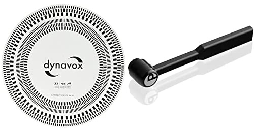 DynaVox Tonabnehmer-Einstelllehre/Stroboskop-Scheibe & Pro-Ject Clean it Karbonfaser Nadelbürste