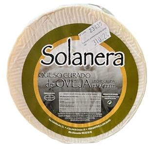 Queso Curado de Oveja en Aceite de Oliva: Explorando la Perfección de la Maduración, Cada Rebanada Revela Historia, Tradición y Plenitud de Sabores Mediterráneos. (1 QUESO DE 1KG APROX)