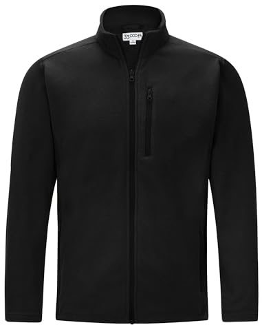 33,000ft Mens Fleece Jackets Lightweight Warm Full Zip Microfleece Midlayer