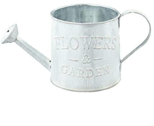 Arrosoir rétro unique en métal, seau à eau vintage, décoration de jardin (ancien)