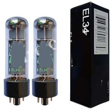 EL34-Röhren-HIFI-Audioröhre ersetzt 6P3P 6L6 6P3P KT66 KT77 6CA7 Röhrenverstärker-Kit DIY mit Vier Kanälen(2pcs Matched Pair)