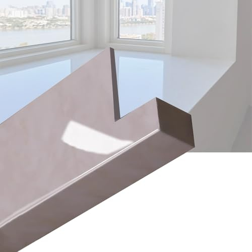 Copertura per davanzale in PVC marmo, facile da installare, personalizzabile, tagliabile, per balcone, porta, camera da letto, balcone, davanzale della finestra (tipo A 110/W15)