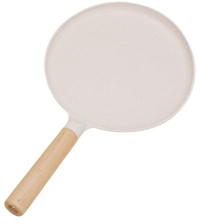 Gcerfby Comal Poêle à frire robuste, batterie de cuisine et friteuse, 41 x 24 cm, facile à utiliser, peut être utilisée pendant longtemps, pas facile à casser pour cuisinière électrique, camping et
