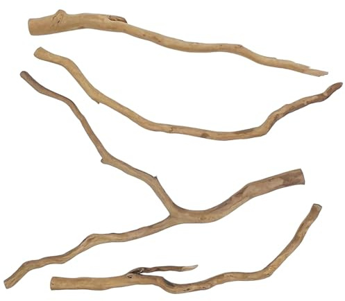 kathson Natural Driftwood for Aquarium, Red Moor Driftwood Mix 12''-16'' Long Driftwood for Decorations 100 g Aquarium Driftwood Assorted Shapes Natural Aquarium Decor Driftwood(100, Grams)