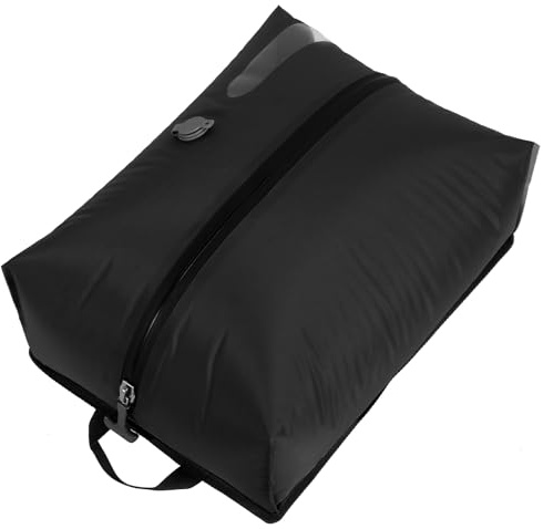 KEGAJEGA Vakuumbeutel TPU 16L Vakuum Kompressionsbeutel Reise mit Luftdichtem Ventil Packwürfel Vakuum Vakuumbeutel für Reisen Kompressionsbeutel für Koffer Rucksäcke (Schwarz)