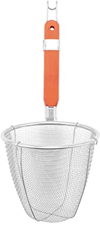 melairo melairo (R) Holzgriff Edelstahl Kueche Ware Knoedel Nudeln Sieb Loeffel mit Stiel 5.3 x 4.9