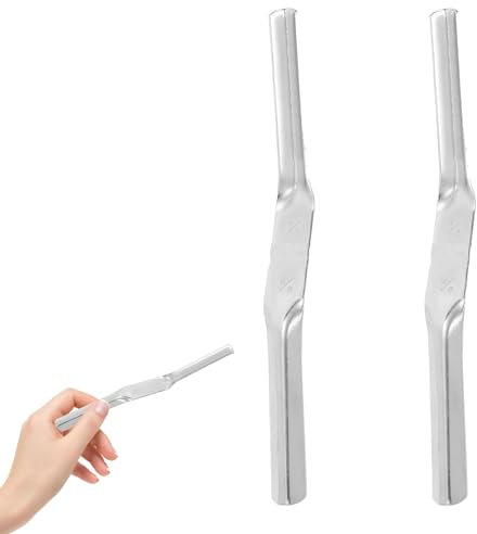 2 Pcs Brick Jointer Tool,Double End Steel Pointing Tool,Jointer Durable Steel,Bricklaying Jointing Tools,Mortar Finishing Tools,Perfect Joints Between Bricks for Builders and Bricklayers.