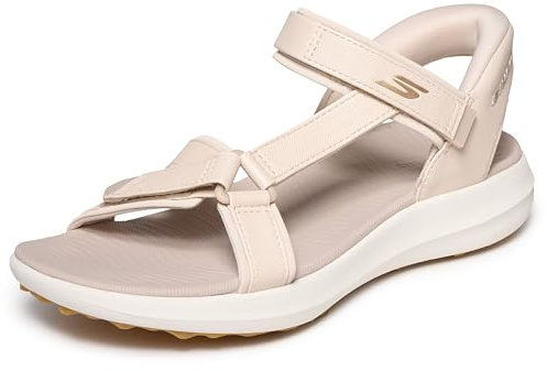 Skechers Women's Go Golf Slip-in Sandal for Women, Natural, 4 UK