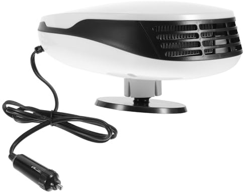 Buguuyo Calentador De Coche PortáTil 12V Con Ventilador Descongelador Ajustable Para Parabrisas Y DesempañAdor Automotriz Con Enchufe Para Encendedor De Cigarrillos Ideal Para Camping Y VehíCulos