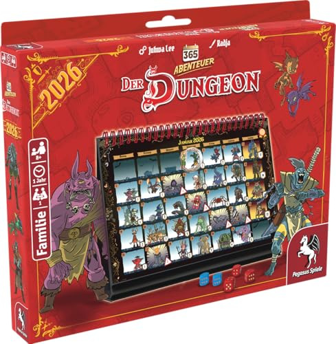 365 Abenteuer – Der Dungeon [Edition 2026], 29.7 x 21 x 7 cm, Blau