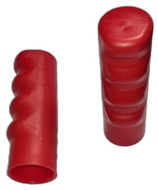 2X Ersatzgriff Griff Muldengriff Schubkarre Sackkarre Stange Rohr 32 mm ROT PVC