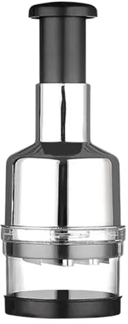 Chopper Tritatutto Manuale - Tritatutto Da Funziona A Pressione In Acciaio Inossidabile - Tritatuttos Cucina Per Trita Aglio Cipolla Sedano Patate Formaggio Tanti Altri Prodotti
