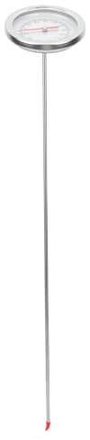 TOYANDONA Gartenthermometer Kompostthermometer 50cm Sondentyp mit Rostfreiem Stahl für Bodentemperaturmessung und Pflanzenschutz im Garten
