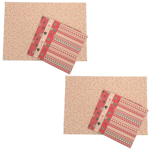 LAPYAPPE 10 Stück Weihnachts Geschenkpapier 70x50cm Floristen Geschenkpapier Bögen mit Wintermotiven Farbechte Weihnachtsverpackung für Geschenkkartons Basteln und Blumensträuße