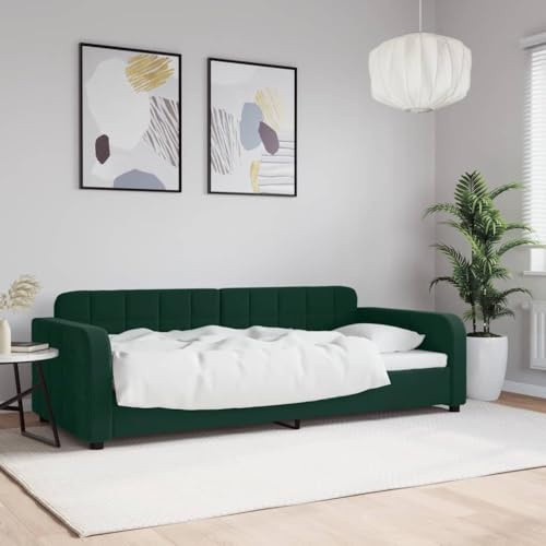 Frdhee Boxspring - Letto da giorno in velluto, 90 x 200 cm, per materasso, camera da letto, montaggio facile