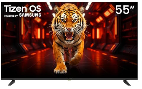 KIANO Elegance Smart TV LED 55 Pouces (140 cm) 4K UHD avec TIZEN OS (Powered by Samsung), Dolby Audio, Triple Tuner DVB-T2/C/S2, 3× HDMI, Enregistrement USB PVR, Wi-FI