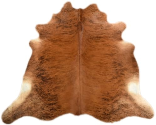 generisch KUHFELLE ONLINE Kuhfell Stierfell Braun Exotisch Fell Teppich ca. 200 x 180 cm