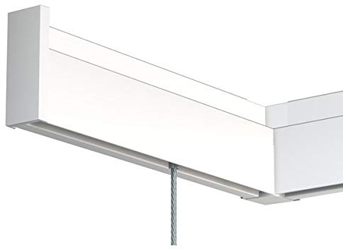 NEWLY Bilderschienen Set R30, Weiß matt, inkl. Montagematerial | Bilderschienen und Galerieschienen