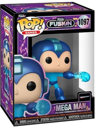 Funko Pop! Games: Fusion - Megaman - Mega Man - 1/6 Odds for Rare Chase Variant Fusion - Collectable Vinyl Figure - Gift Idea - Official Merchandise - Toys for Kids & Adults