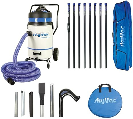 SkyVac Commercial 75 Plus With Elite High Reach Poles. 8 Pole Package. Up To 12M / 40FT.