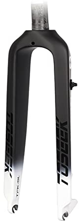 Soyeacrg 1-1/8 MTB Rigida Confortevole Bella Forcella in Carbonio Freno a Disco 26/27.5/29 Mountain Bike Superlight Forcella 28.6mm Tubo Dritto Senza Filettatura,White,29
