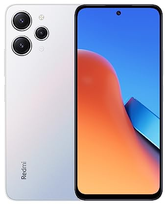 Xiaomi Redmi 12 Smartphone, processore MediaTek G88, fotocamera principale da 50MP, display FHD+ da 90Hz, batteria da 5000mAh (8+128GB Argento) (M19A)
