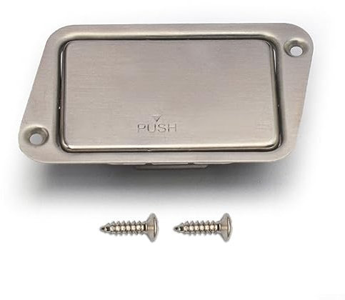 FUBESK Aktive Bassgitarren-Tonabnehmer, Edelstahl, 9 V E-Gitarre, Batterie-Haltebox mit Deckel