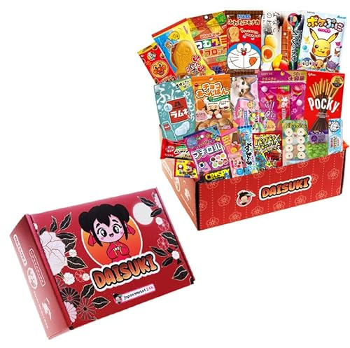 JAPON MARKET | Box Bonbon Japonais Premium | JapanBox Édition Spéciale | Bonbon Anniversaire Enfant| Assortiment Bonbons Avec Ramen, Snack Salé, Chocolats, Boissons, Biscuits | Daisuki