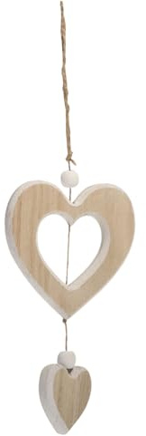 Goiern Herz Deko Holz Anhänger Hängende Dekoherz Fensterdeko Dekoanhänger Geschenk, Holzherzen