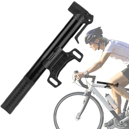 PASSI Tragbare Fahrrad-Luftpumpe – Manuelle Reifenluftpumpe – Reifenfüller, Reifenluftpumpe, Fahrradreifenpumpe, Hochdruck-Rahmenpumpe für Rennrad, Fahrrad, Reitausrüstung