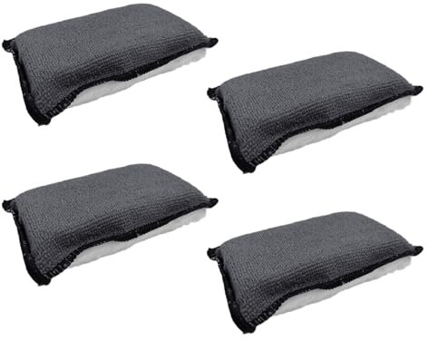 HDGSAFD Lot de 4 éponges de nettoyage double face pour voiture, outils de nettoyage de voiture, bloc éponge de nettoyage