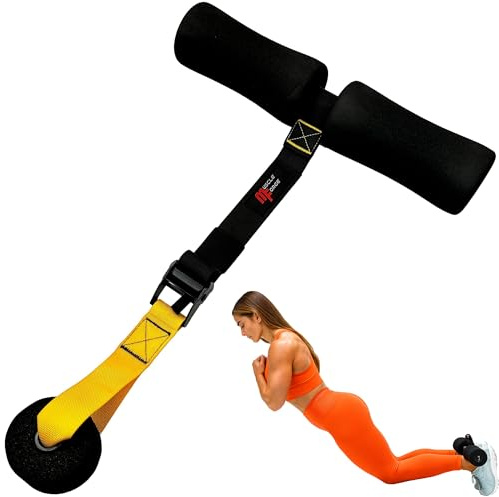 MuscleForge Nordic Curl Strap for Hamstring Training & Injury Prevention – Adjustable Door Anchor with Foam Ankle Padding – Portable Home Gym Leg Trainer for Squats, Sit-Ups & Core – 400 lbs
