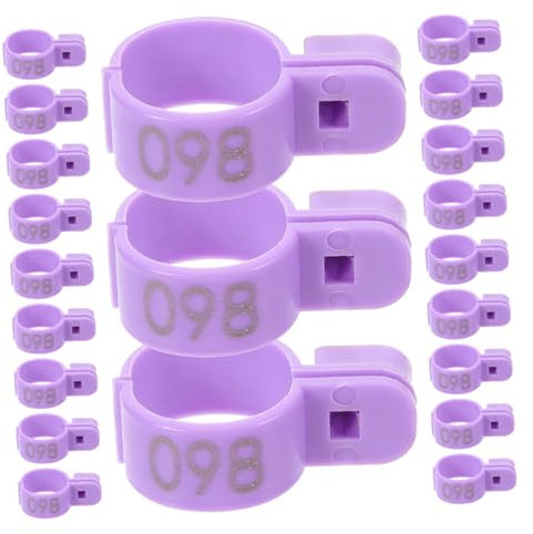 Gogogmee 100 Stück Hühnermarken Für Beine Geflügelfüße Robuste Bruchfeste Beinbänder Für Geflügelvögel