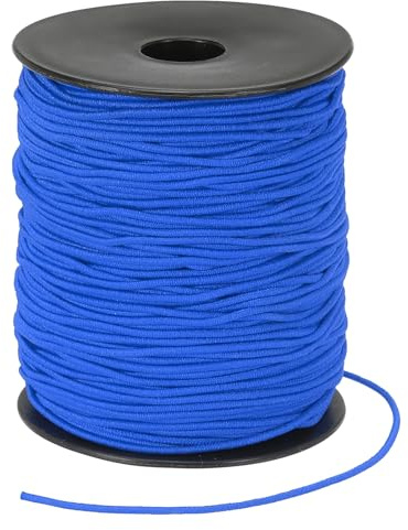 PATIKIL Cuerda Elástica para Pulseras 109 Yardas / 100m, 1.5mm Cordón Elástico para Hacer Joyas, Collares, Abalorios y Manualidades DIY, Azul Marino