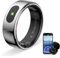 HPLSZCN Anillo Inteligente táctil versión Mejorada Health Ring Pro, con Control Remoto Bluetooth y detección de Movimiento, rastreador de Actividad física Resistente al Agua hasta 10 ATM (Plata, 8)