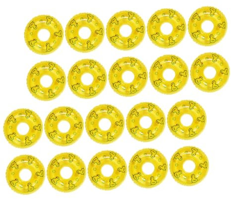 ERINGOGO 20stücke Mini Schwimmringe Für Puppenhäuser Bunte Dekorative Schwimmringe Für Miniatur-Dekorationen Für Kreative DIY-projekte Und Einzigartige Wohnaccessoires