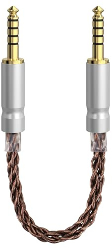Cavo bilanciato Geekria Apollo da 4,4 mm, 5 poli maschio-Maschio, 8 trefoli in rame monocristallo OCC 6N, per iFi Zen DAC V2/V3, Zen Can, Zen Blue3 (NON per dispositivi da 3,5 mm) - 18 cm