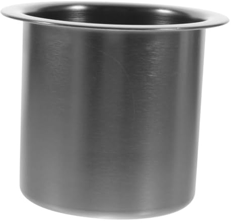 HOUDERCO Portabicchieri in Acciaio per Divano Reclinabile Inserto Elegante e Resistente con Finitura Nero Nichel Satinato Supporto Compatto per Tazze e Bicchieri