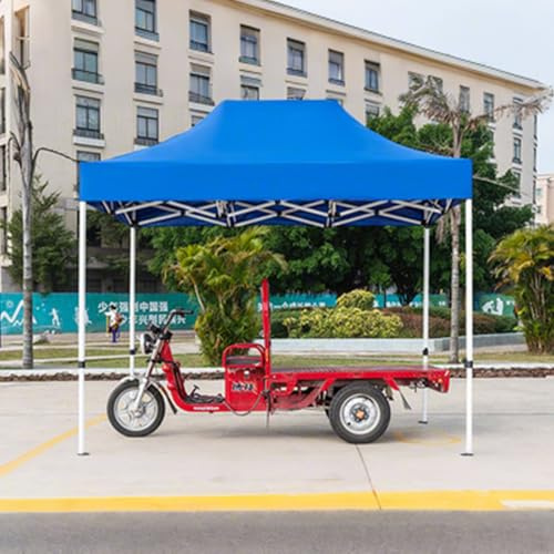 Tienda de campaña portátil desplegable de 2 x 2 m, impermeable y protección UV, refugio plegable compacto para barbacoa, mercadillo y aparcamiento, uso de emergencia, fácil de transportar, color azul