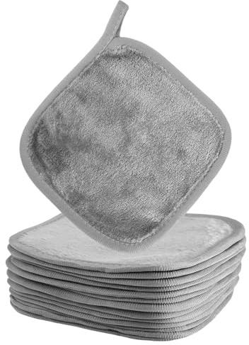14 Pcs 16 x 16 cm Abschminktücher Waschbar,Wiederverwendbare Abschminkpads | Mikrofaser Wattepads Abschmink Abschminkpad,Gesichtstücher Klein,Waschlappen Gesicht Waschies Set für Daily Reinigung