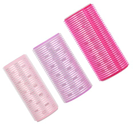 KIMISS 3pcs Selbstklebende Haarrollen - Tragbares Grip Curling -Styling Werkzeug für Locken, Bequemer Schlaf und Schnelles Curling!