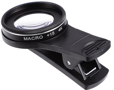 VILLCASE Obiettivo Macro per Telefono Cellulare Clip Obiettivo per Fotocamera del Telefono Lente Macro Distanza di Messa Fuoco di Resistente all Usura e Antiscivolo