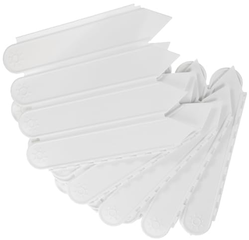 Veemoon Recinzione da Giardino Portatile in Plastica Bianca 27 CM Altezza 2 M – Bordatura Decorativa per Aiuole Prato e Balcone – Staccionata Temporanea per Cortile e Orto