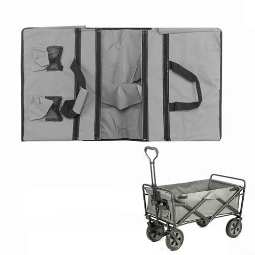 QICBYING 600D Oxford Cloth Folding Wagon Inner Bag Replacement Liner, Waterproof Cart Liner Bag, For Garden Cart Trolley Camping Beach Picnics Outdoor Storage 85x43x26cm(A)